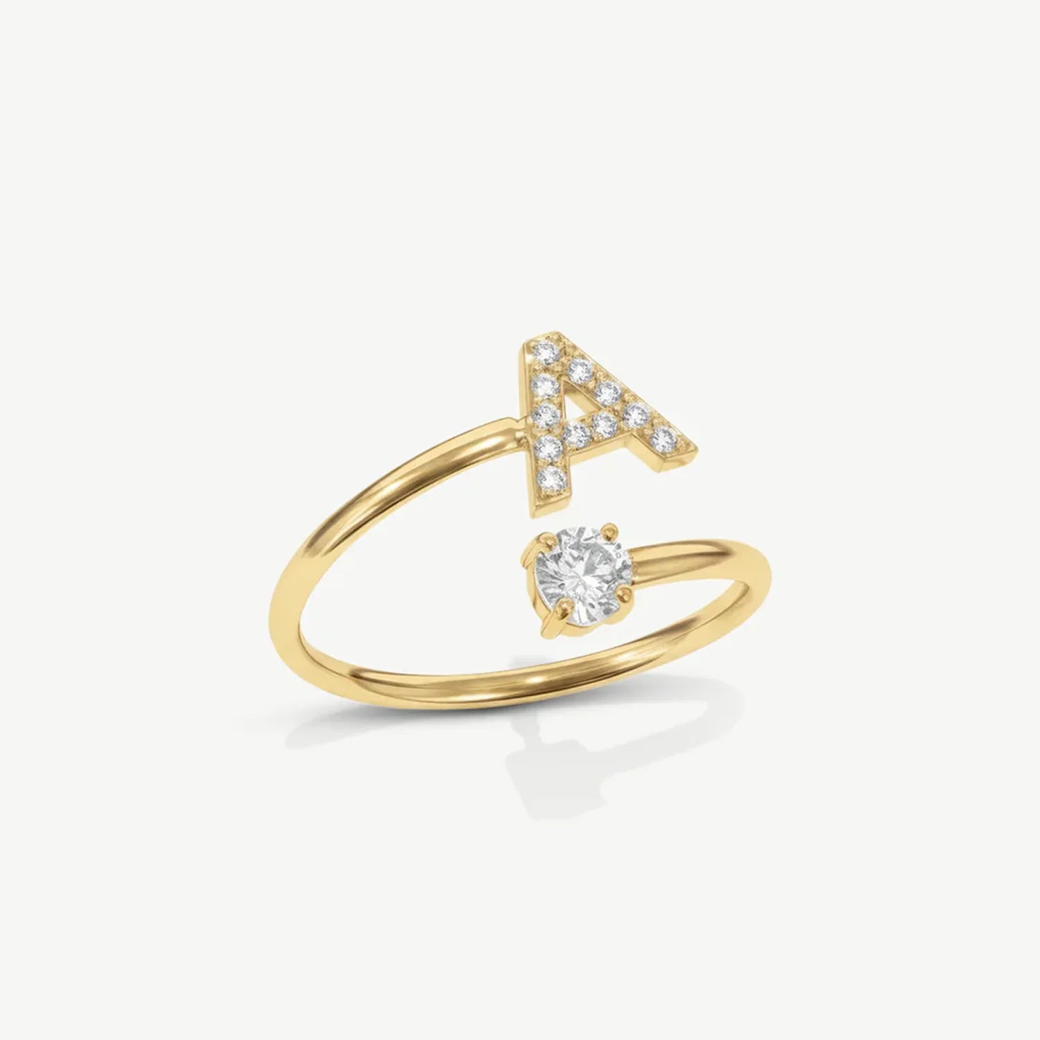 Anillo con Inicial Ajustable